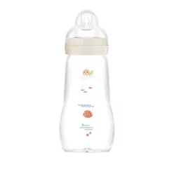   MAM Feel good Üveg cumisüveg 260 ml  2m+ - Bézs Fóka és Halacska