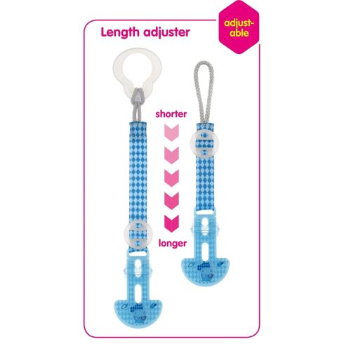 MAM Clip it!&Cover Cumitartó csipesz+szivókavédő - Kék / Maci - Borz