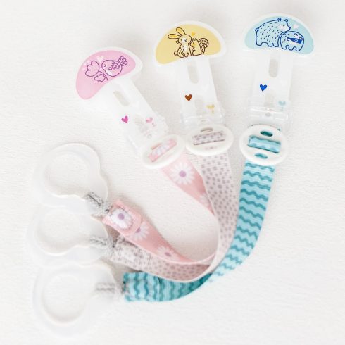 MAM Clip it!&Cover Cumitartó csipesz+szivókavédő - Kék / Maci - Borz