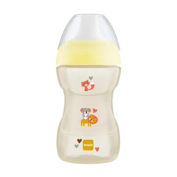  MAM Fun to Drink Itatópohár 270ml 8+ hónap - Sárga Oroszlán és barátai