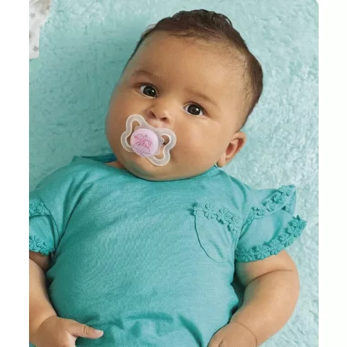 MAM Mini Air szilikon cumi 0-6 hónap - Lila Virág