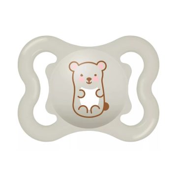 MAM Mini Air szilikon cumi 0-6 hónap - Szürke Maci