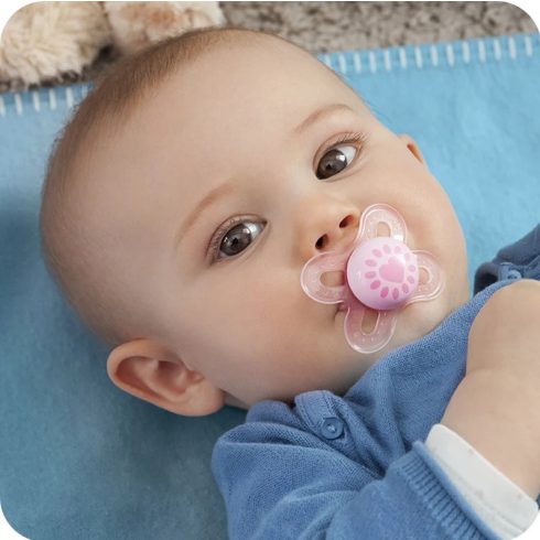 MAM Start szilikon nyugtató cumi 0+ - Rózsaszín Kacsa