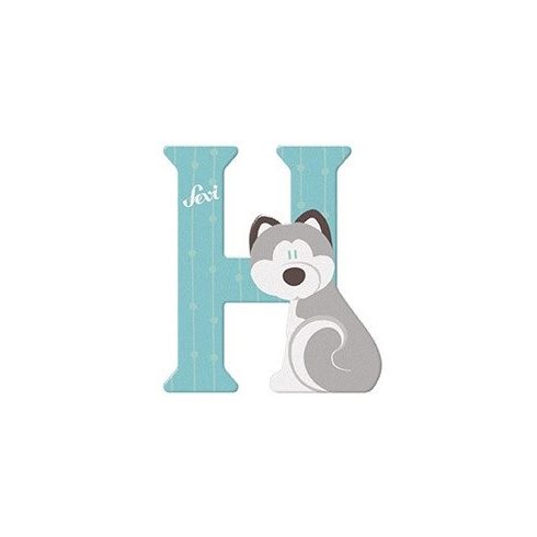Sevi állatos fa betű "H" - Husky (kiárusítás)