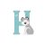 Sevi állatos fa betű "H" - Husky (kiárusítás)