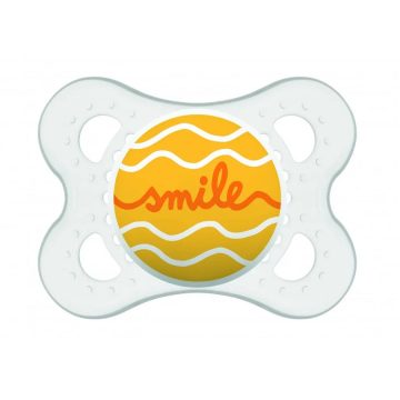 MAM Original latex cumi 2-6 hónap - Áttetsző/Sárga Smile