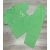 Erkan Rövid ujjú pizsama hosszú nadrággal 116/122- Zöld Virág Mintával - Kiárusítás