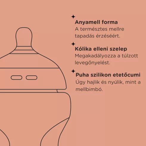 Tommee Tippee Natural Start cumisüveg 260ml - Kismadár
