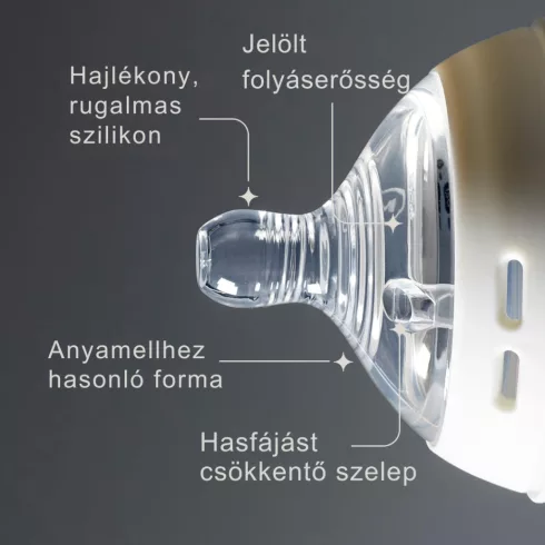 Tommee Tippee Natural Start Lassú átfolyású etetőcumi 0 hó+ (2 db)