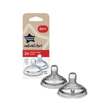   Tommee Tippee Natural Start Y vágású etetőcumi 6 hó+ (2 db)