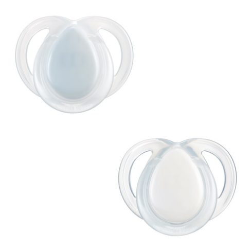 Tommee Tippee Nighttime Éjszakai nyugtatócumi 0–6 hó (2 db) - Szürke/Fehér
