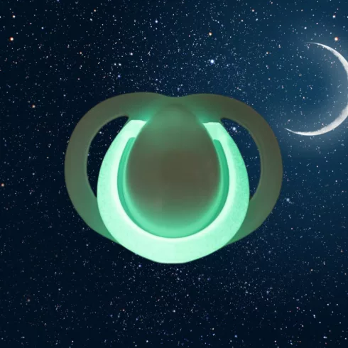 Tommee Tippee Nighttime Éjszakai nyugtatócumi 0–6 hó (2 db) - Szürke/Fehér