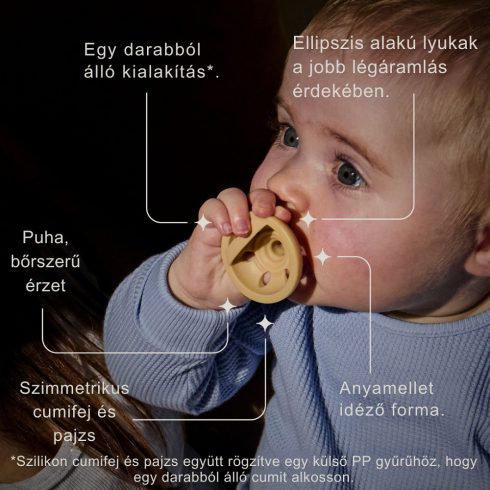 Tommee Tippee Breastlike anyamell formájú cumi 0-6 hó 2 db - Sárga/Zöld