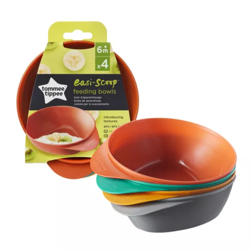 Tommee Tippee Easi-Scoop etetőtálka – 4 db, színes