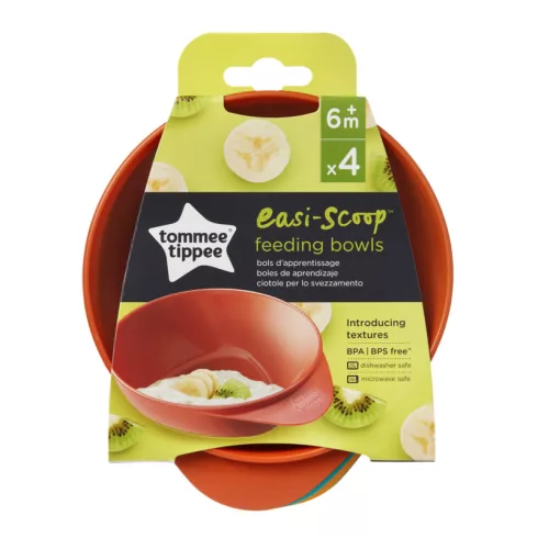 Tommee Tippee Easi-Scoop etetőtálka – 4 db, színes
