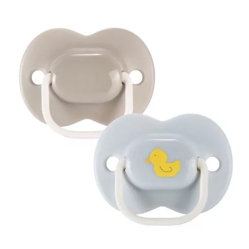 Tommee Tippee Anytime Játszó- és Nyugtató Cumi 6–18 hó - Bézs/Szürke Kacsa