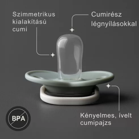 Tommee Tippee Anytime Játszó- és Nyugtató Cumi 6–18 hó - Bézs/Szürke Kacsa