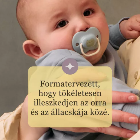 Tommee Tippee Anytime Játszó- és Nyugtató Cumi 6–18 hó - Bézs/Szürke Kacsa
