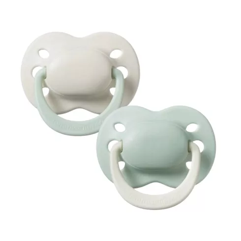 Tommee Tippee Newborn Újszülött szilikon cumi 0-2 hó 2 db - Zöld/Krém