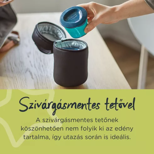 Tommee Tippee Ételtároló edényke tetővel – 2 db - Pasztell