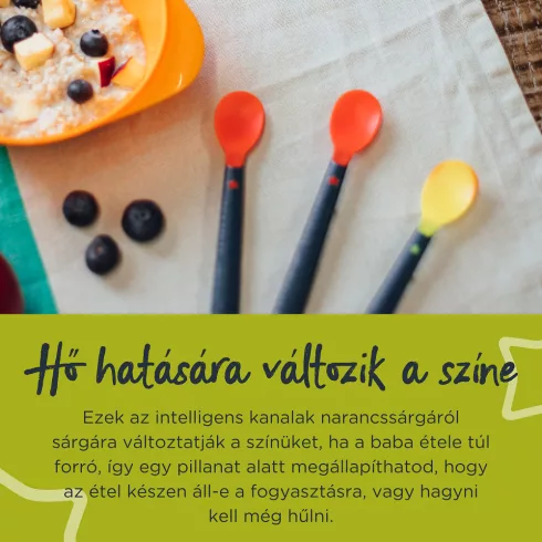 Tommee Tippee Heat Sense hőérzékelős etetőkanál – 4 db