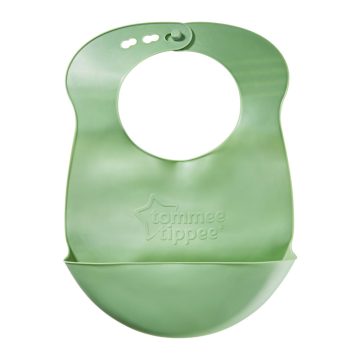   Tommee Tippee Roll 'n' Go műanyag etető előke - Zöld