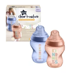   Tommee Tippee Closer to Nature cumisüveg duo 260ml - Terrakotta/Kék