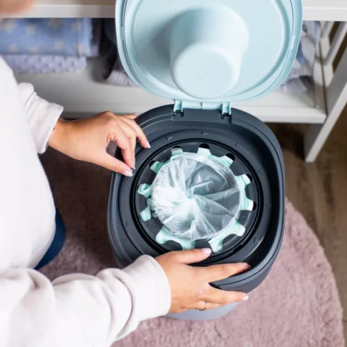 Tommee Tippee Twist & Click pelenkacsomagoló vödör - Kék