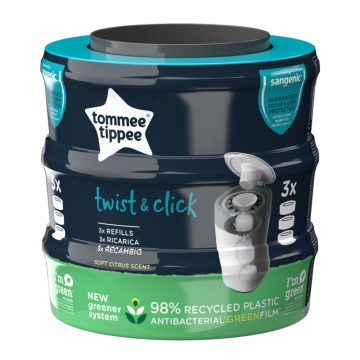   Tommee Tippee Twist & Click utántöltő kazetta citrus – 3 db