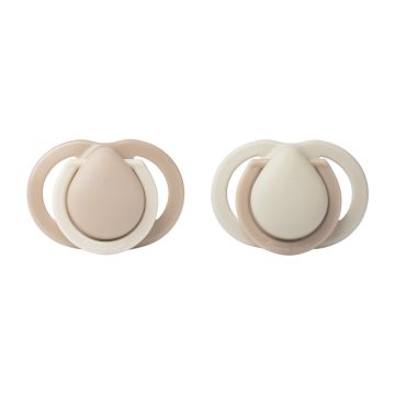   Tommee Tippee Newborn Újszülött szilikon cumi 0-2 hó 2 db - Pink/Bézs