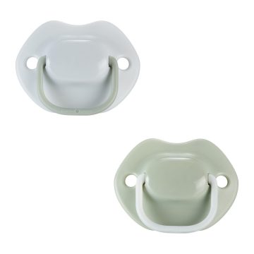   Tommee Tippee Moda játszó- és nyugatócumi 0-6 hó 2 db -Szürkéskék/Khaki zöld