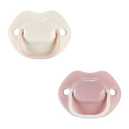 Tommee Tippee Moda játszó- és nyugatócumi 0-6 hó 2 db - Krém/Púder rózsaszín