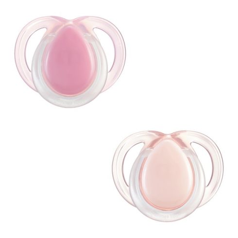 Tommee Tippee Nighttime Éjszakai nyugtatócumi 0–6 hó (2 db) - Pink/Púder