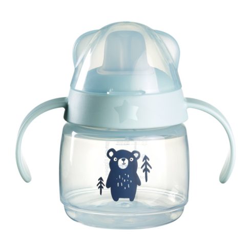 Tommee Tippee Transition Cup tanulópohár – 150 ml - Kék/Maci