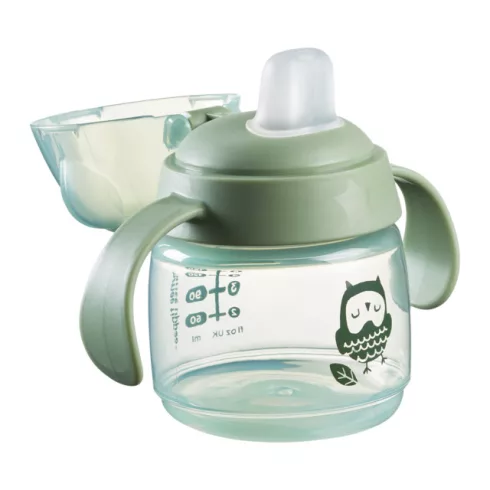 Tommee Tippee Transition Cup tanulópohár – 150 ml - Zöld/Bagoly