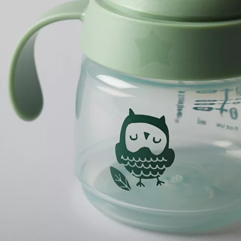 Tommee Tippee Transition Cup tanulópohár – 150 ml - Zöld/Bagoly