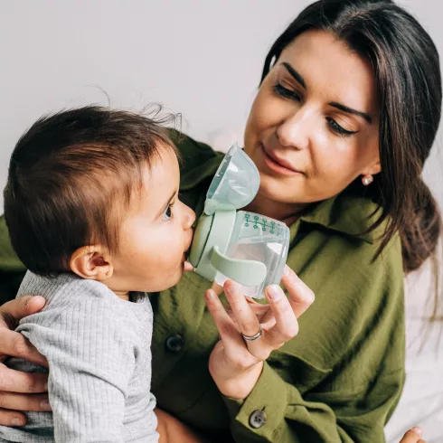 Tommee Tippee Transition Cup tanulópohár – 150 ml - Zöld/Bagoly