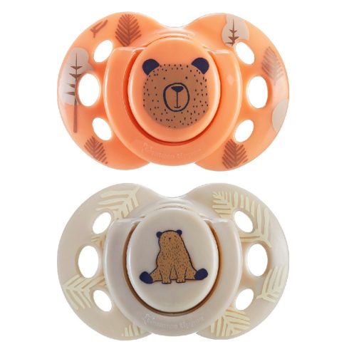 Tommee Tippee Fun Friends Játszócumi 6–18 hó (2 db) - Barack/Bézs Maci