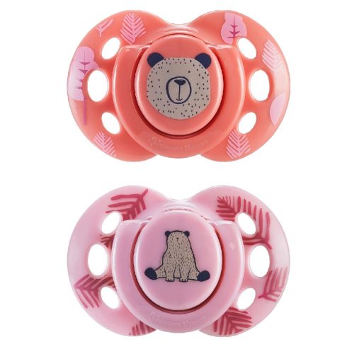 Tommee Tippee Fun Friends Játszócumi 6–18 hó (2 db) - Korall/Lila Maci