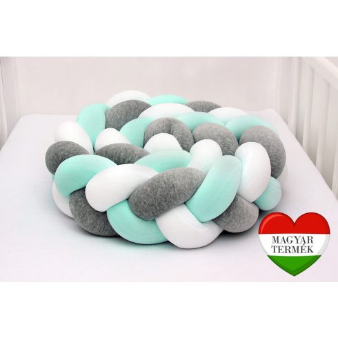Scamp Plüss Fonott Rácsvédő 210 cm - Fehér/Szürke/Menta