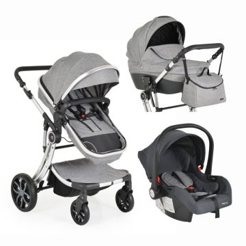 Cangroo Polly 3in1 Babakocsi Szett - Szürke
