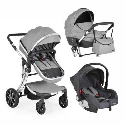 Cangroo Polly 3in1 Babakocsi Szett - Szürke