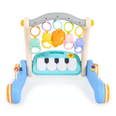 Moni Music walker 2in1 járássegítő+játszószőnyeg - Kék