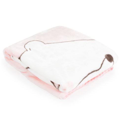 Cangaroo Softy Takaró 80x110cm - Jegesmaci Pink 