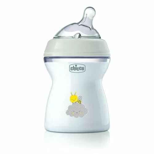 Chicco NaturalFeeling 250 ml cumisüveg - Neutral Méhecske