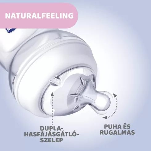 Chicco NaturalFeeling 250 ml cumisüveg - Neutral Méhecske