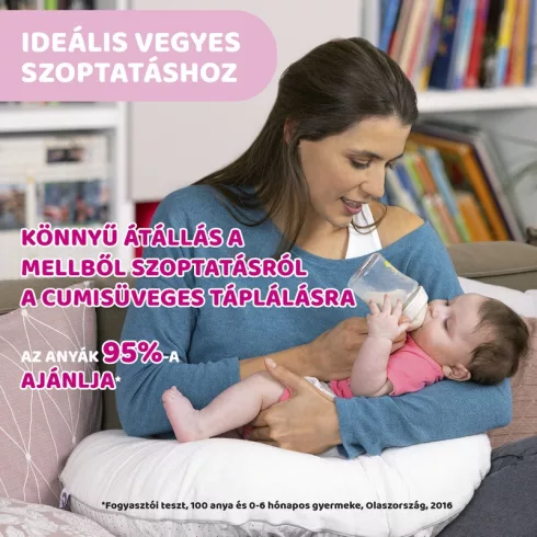 Chicco NaturalFeeling 250 ml cumisüveg - Neutral Méhecske
