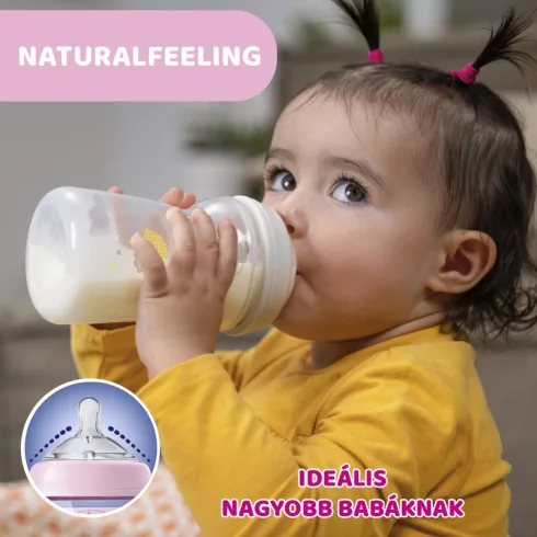 Chicco NaturalFeeling 330 ml cumisüveg - Neutral Felhő
