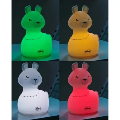 Chicco Sweet Lights éjszakai fény 8 fénnyel USB-kábellel - Láma