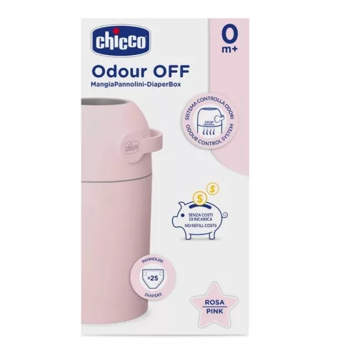 Chicco Pelenkatároló konténer innovatív zárral - Pink